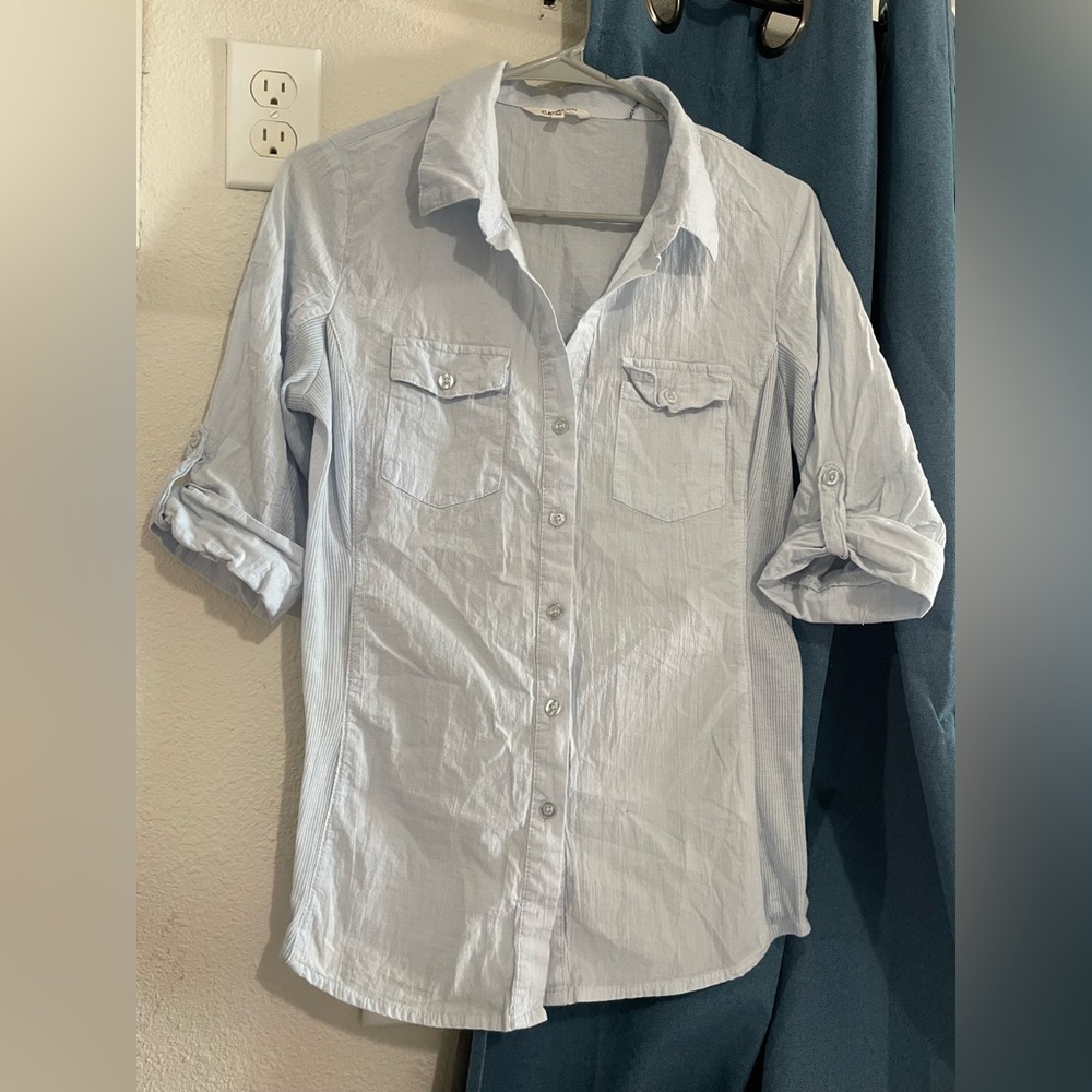 Cavalini Light Blue Button-Up Shirt